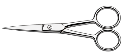 GIS-116K Professional Cuticle & Hair Cutting Scissors — 4.5 Inch, Straight, Polished — image 4