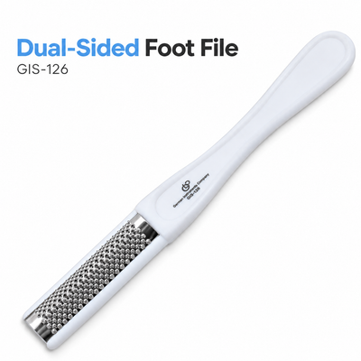 Dual-Sided Stainless Steel Foot File & Pedicure Rasp | GIS-126 — image 2