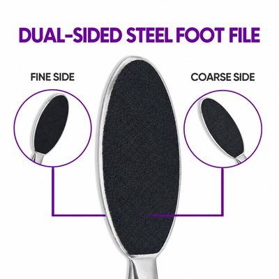 Premium Steel Foot File – Dual-Sided Wet & Dry Pedicure | GIS-127 — image 4