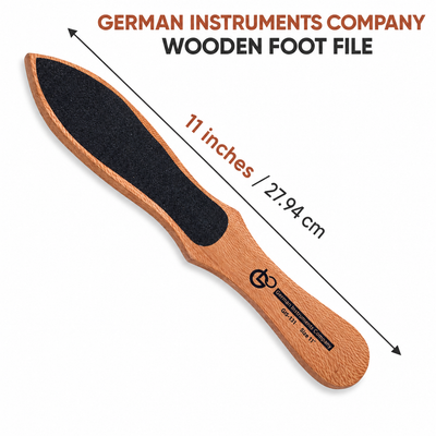 11-Inch Wooden Foot File – Dual-Sided Pedicure Tool | GIS-131 — image 2
