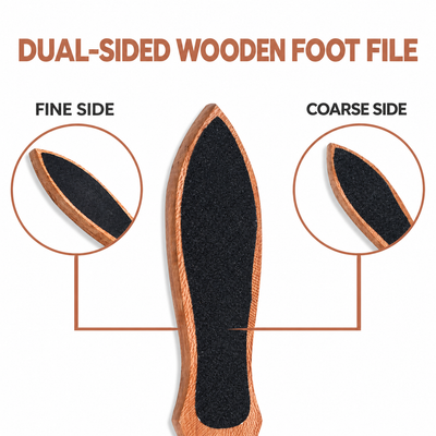 11-Inch Wooden Foot File – Dual-Sided Pedicure Tool | GIS-131 — image 4