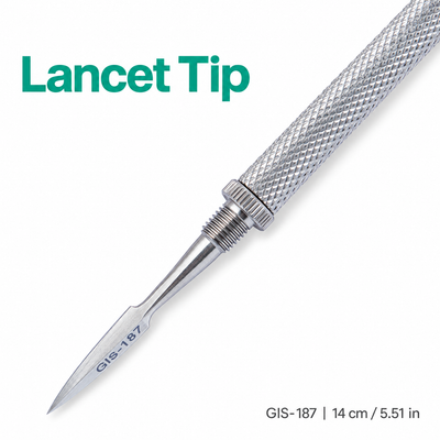 Stainless Steel Lancet & Eyehole Blackhead Extractor – 14 cm | GIS-187 — image 4