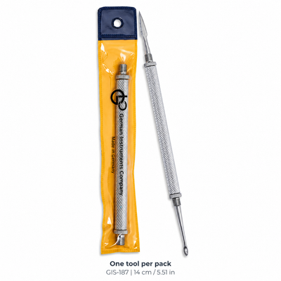 Stainless Steel Lancet & Eyehole Blackhead Extractor – 14 cm | GIS-187 — image 7