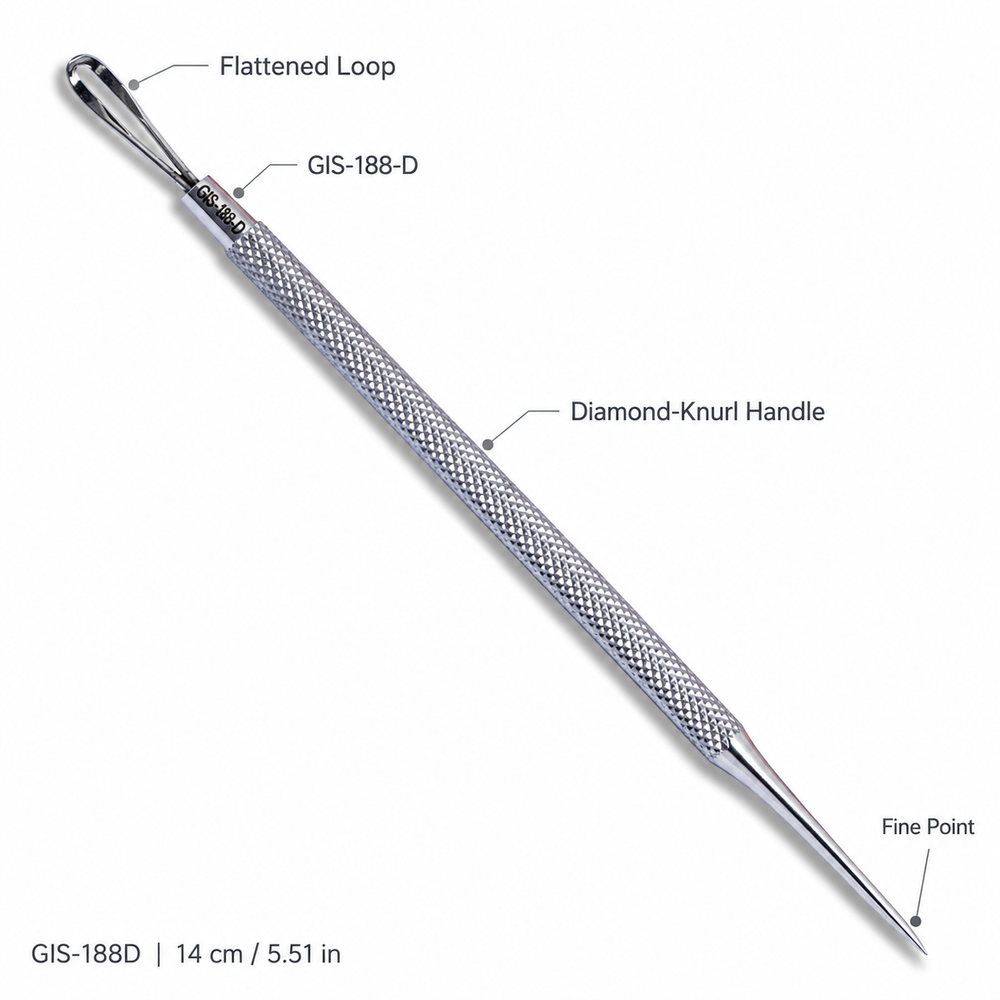 Slotted Loop & Fine Point Blackhead Extractor – 14 cm | GIS-188D