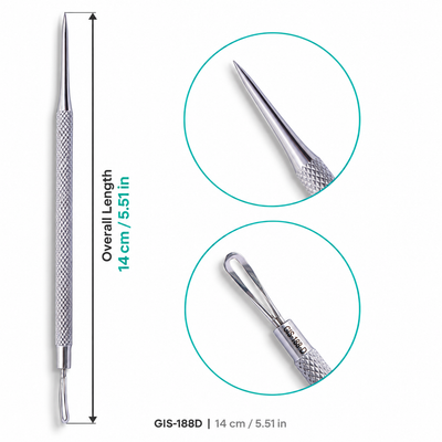 Slotted Loop & Fine Point Blackhead Extractor – 14 cm | GIS-188D — image 5