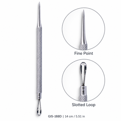 Slotted Loop & Fine Point Blackhead Extractor – 14 cm | GIS-188D — image 6