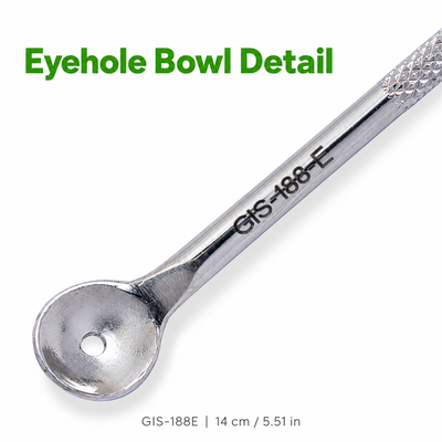 Eyehole Bowl & Round Loop Blackhead Extractor – 14 cm | GIS-188E — image 3