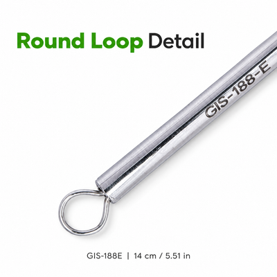 Eyehole Bowl & Round Loop Blackhead Extractor – 14 cm | GIS-188E — image 4