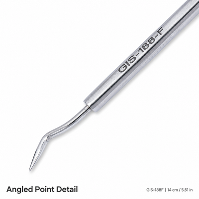 Elbow Design Blackhead Extractor with Oval Loop – 14 cm | GIS-188F — image 4