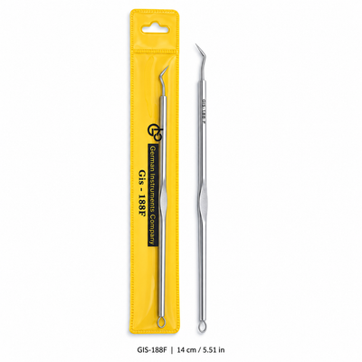 Elbow Design Blackhead Extractor with Oval Loop – 14 cm | GIS-188F — image 7