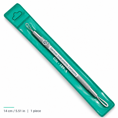 GIS-189A2 14 cm Double-Loop Blackhead Extractor – Flat & Wire Loops — image 7