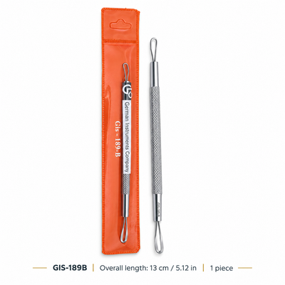 GIS-189B 13 cm Double-Loop Blackhead Extractor – Flat & Fine Wire Loops — image 7
