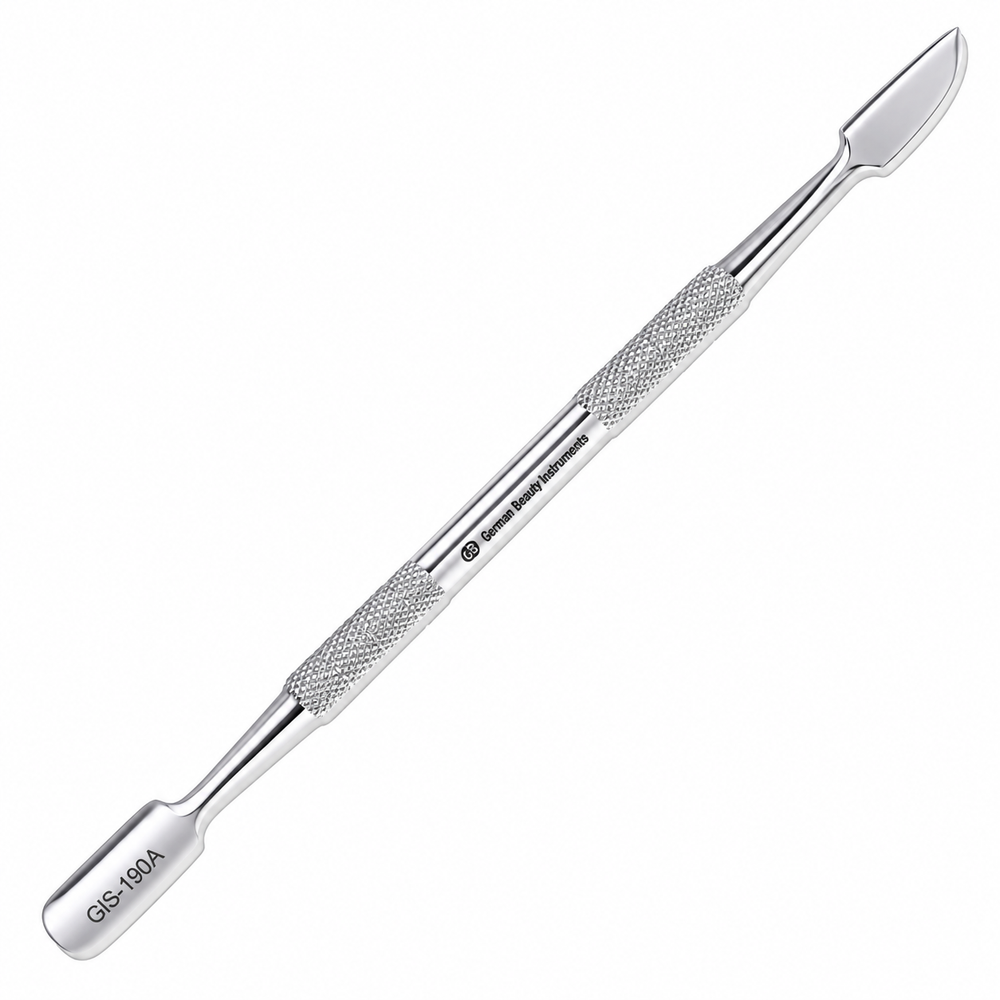 GIS-190A Premium Quality Double-Ended Nail Pusher — Spoon Manicure Tool