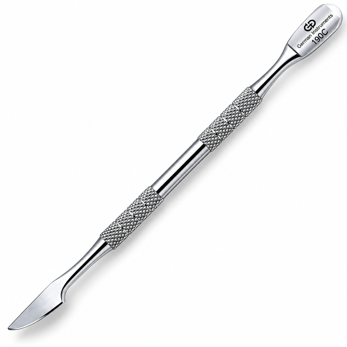GIS-190C Premium Quality Nail Pusher — Knife Blade & Spoon Manicure Tool