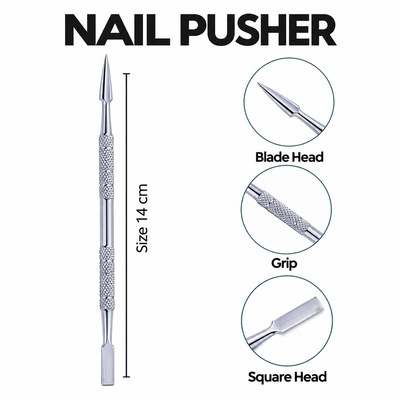 GIS-190F Premium Quality Double-End Cuticle Pusher — Manicure & Pedicure Tool — image 2