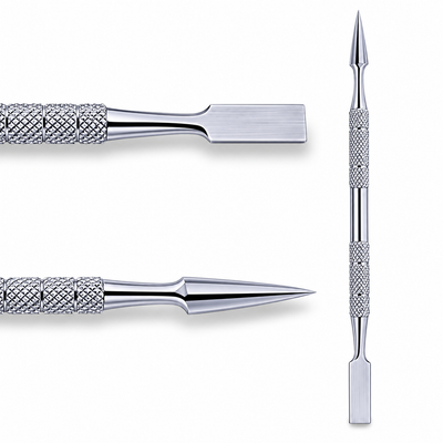 GIS-190F Premium Quality Double-End Cuticle Pusher — Manicure & Pedicure Tool — image 3