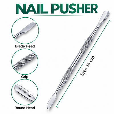 GIS-190G Premium Quality Nail Cleaner & Cuticle Pusher — Manicure Tool — image 3