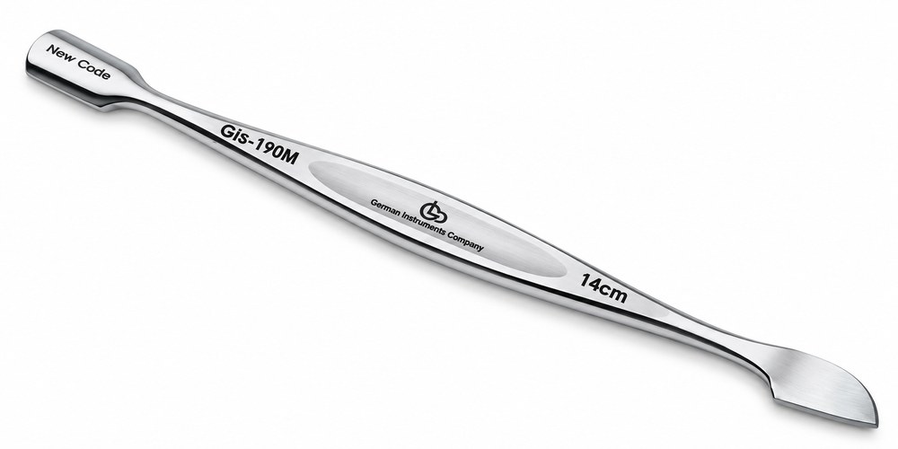 GIS-190M 14 cm Premium Quality Stainless Steel Nail Pusher — Manicure & Pedicure Tool