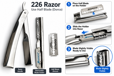 Professional Stainless Steel Folding Barber Razor — Gis-226 — image 4