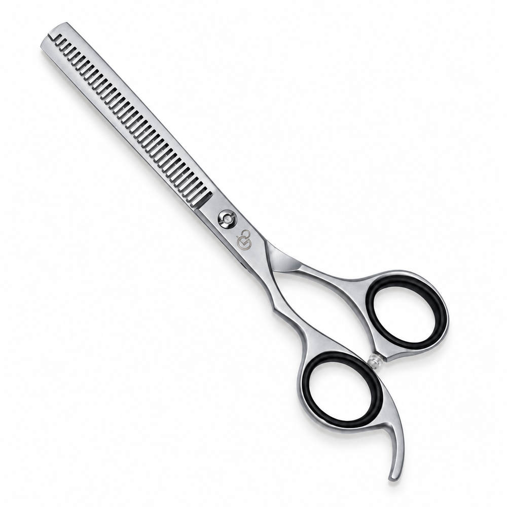 GIS-250TH Left-Hand Thinning Scissors, 6.5 Inch — Water Sand Finish
