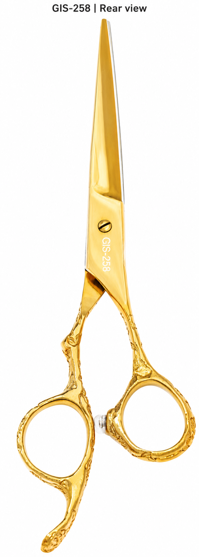 GIS-258 Professional Hair Cutting Scissors — 440C Steel & Gold Dragon Handle — image 4
