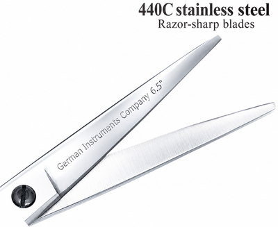 GIS-265 Professional Hair Cutting Scissors, 6.5 Inch — 440C Steel & Dragon Handle — image 5
