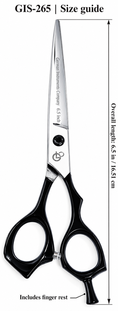 GIS-265 Professional Hair Cutting Scissors, 6.5 Inch — 440C Steel & Dragon Handle — image 3