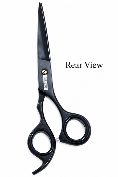 GIS-270 Professional Hair Cutting Scissors, 6.5 Inch — 440C Steel & Black Finish — image 3