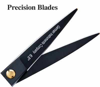 GIS-270 Professional Hair Cutting Scissors, 6.5 Inch — 440C Steel & Black Finish — image 4