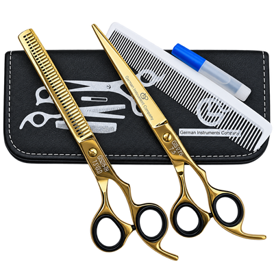 GIS-276 Professional Hair Cutting & Thinning Scissors Set, 7.5 Inch — image 1