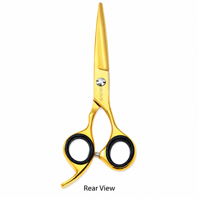 GIS-276BR Professional Hair Cutting Scissors — 440C Steel & Gold Finish — image 3