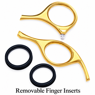 GIS-276BR Professional Hair Cutting Scissors — 440C Steel & Gold Finish — image 5