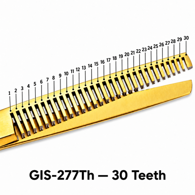 GIS-277Th Professional Thinning Scissors, 6 Inch — Polished Gold Finish — image 3