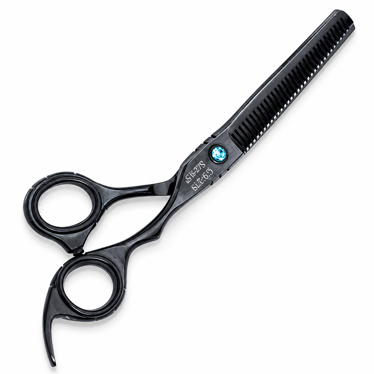 GIS-279 Professional Thinning Scissors, 6.5 Inch — Light Black Polish