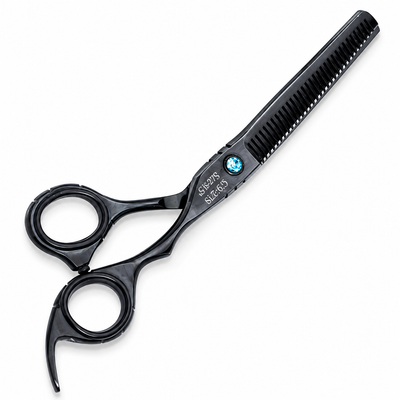 GIS-279 Professional Thinning Scissors, 6.5 Inch — Light Black Polish — image 1