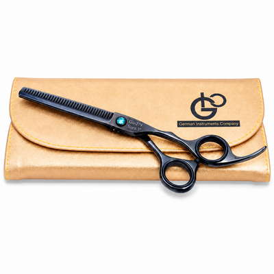 GIS-279 Professional Thinning Scissors, 6.5 Inch — Light Black Polish — image 4