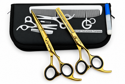 GIS-87 Professional Hair Cutting & Thinning Scissors Set, 6 Inch — image 7
