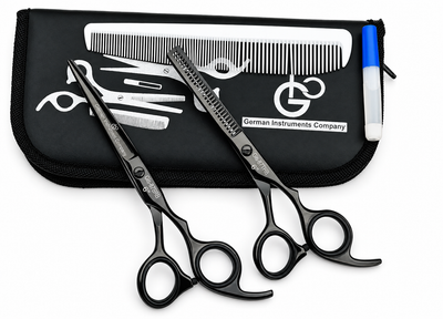 GIS-87 Professional Hair Cutting & Thinning Scissors Set, 6 Inch — image 1