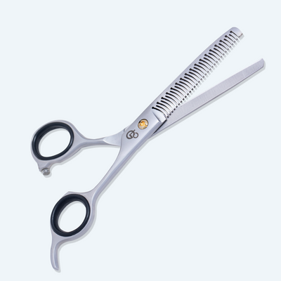GIS-0075A(WS) Barber Thinning Scissors, 5.5 Inch — Water Sand Finish — image 1