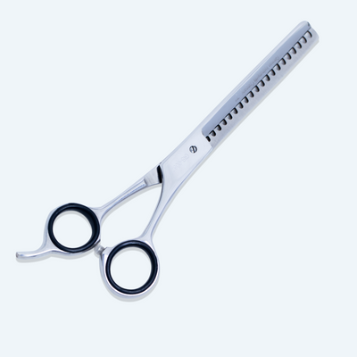7 Inch Barber Thinning Scissors — Sharp Blade, Screw Adjuster, Rubber Silencer & Finger Rest — image 6