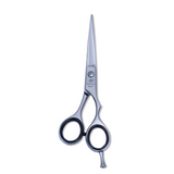 5.5 Inch Sharp Bevelled  Blade Barber Shears Scissors made with Humanized Design & with Rubber Silencer