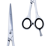 7 Inch Sharp Bevelled Blade Barber Shears Scissors made with Humanized Design & Rubber Silencer