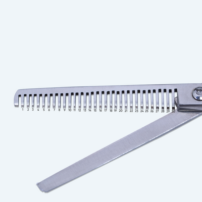 6 Inch Left-Hand Barber Thinning Scissors — Sharp Blade, Screw Adjuster, Rubber Silencer & Grip Ring — image 4
