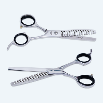 6.5 Inch Barber Thinning Scissors — Sharp Blade, Screw Adjuster, Rubber Silencer & Grip Ring — image 5