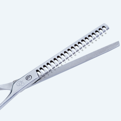7 Inch Barber Thinning Scissors — Sharp Blade, Screw Adjuster, Rubber Silencer & Finger Rest — image 5