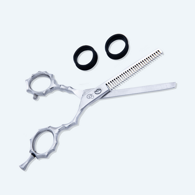 GIS-256 Barber Thinning Scissors, 5.5 Inch — Polished Finish — image 3