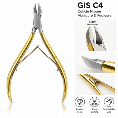GIS C4 Medium Gold Cuticle Nipper — 6 mm — image 4
