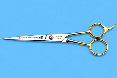 SuperCut GIS-101C 7-Inch Professional Barber Hair Cutting Scissors — Polished Stainless Steel — image 4