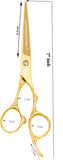 Professional Hair Scissors 6.5 Inch with Rozer Edge Sharp Blades, 440C Steel Hair Cutting Scissors with Elegant Sheath, Adjustable Screw