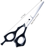 Professional Hair Scissors 6.5 Inch with Rozer Edge Sharp Blades, 440C Steel Hair Cutting Scissors with Elegant Sheath, Adjustable Screw